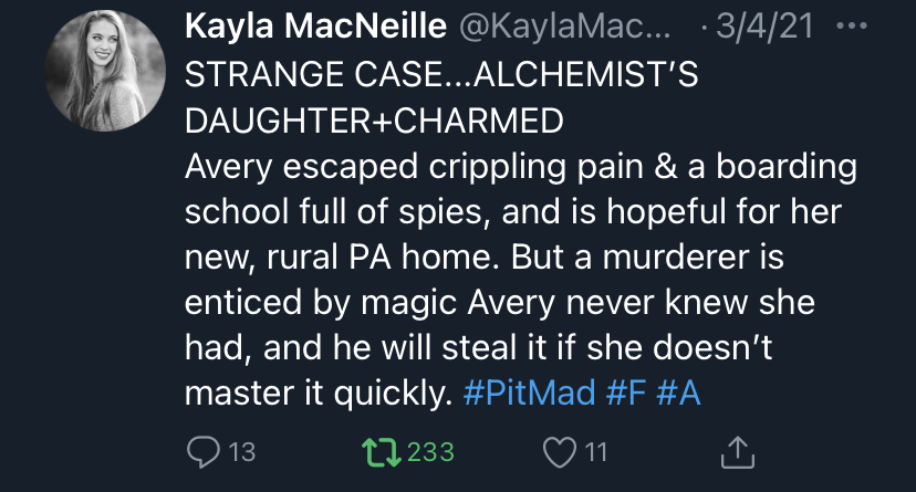 Kayla PitMad Tweet